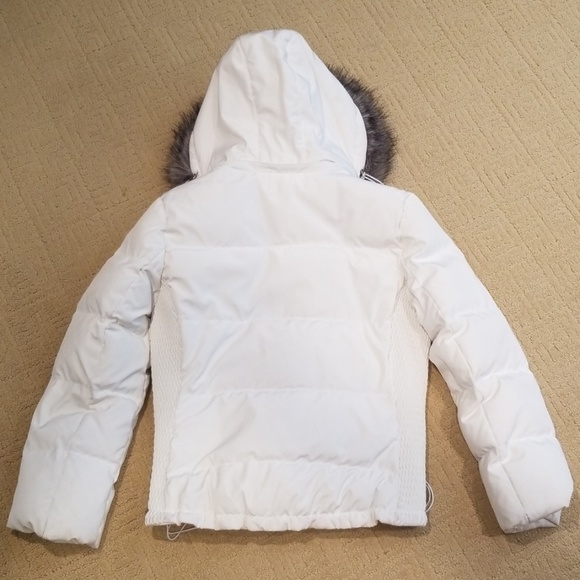 Calvin Klein White Winter Down Coat - Picture 3 of 8